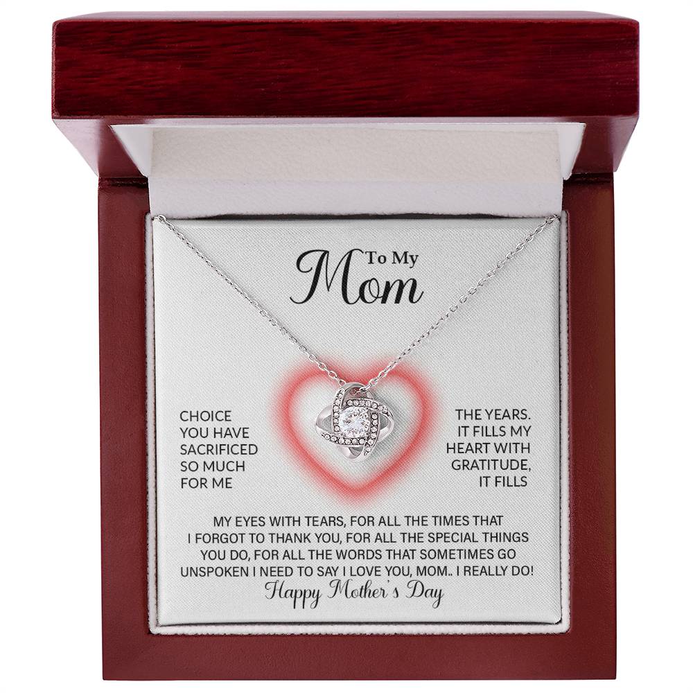 Love Knot Necklace (Yellow & White Gold Variants)