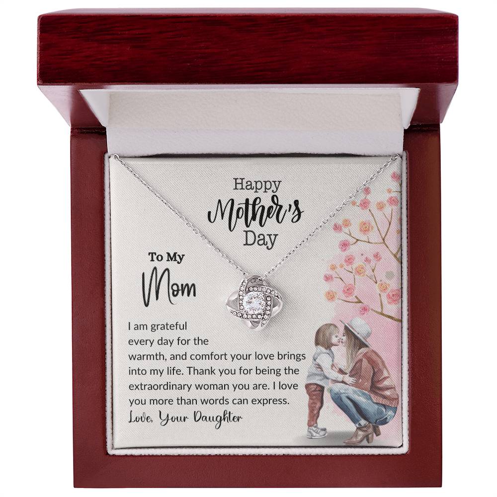 Happy Mother's Day Love Knot Necklace