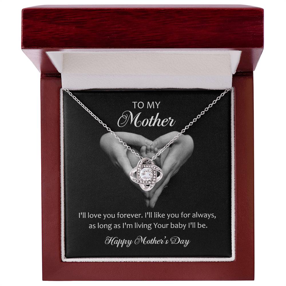 Love Knot Necklace (Yellow & White Gold Variants)