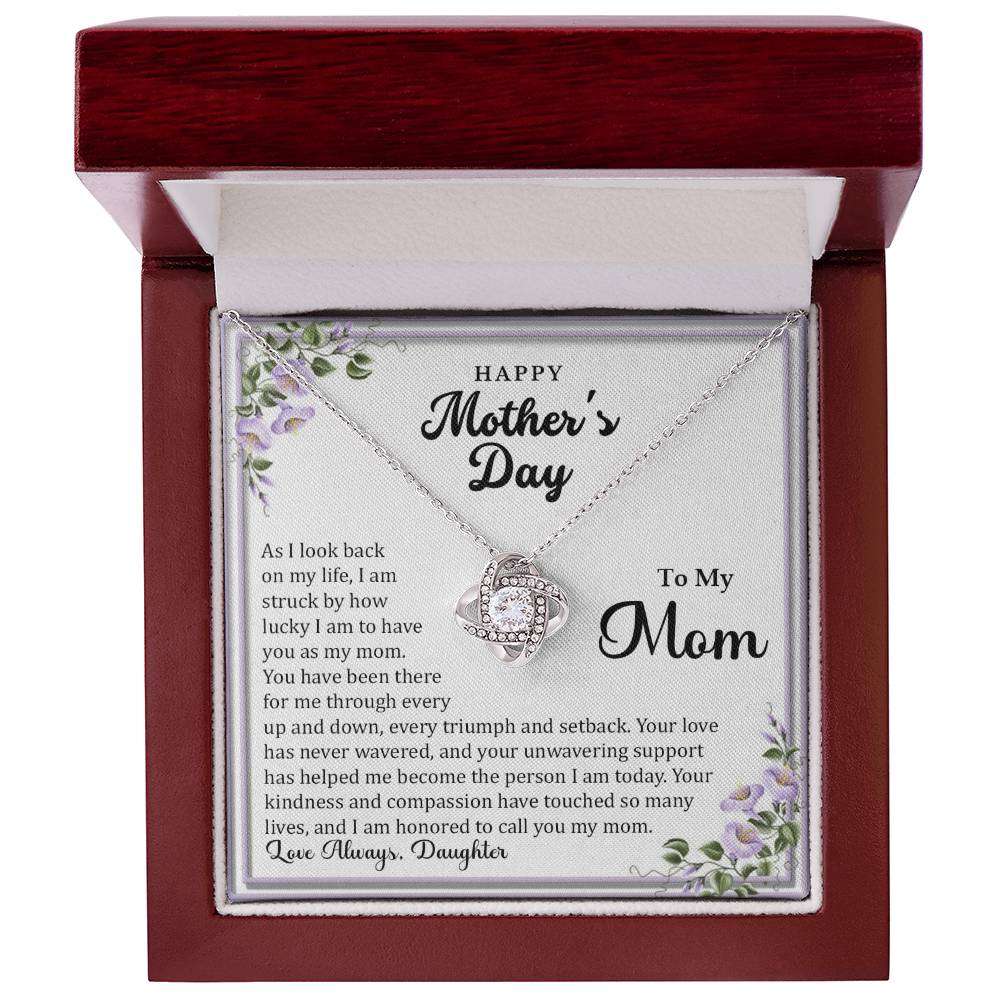 Catalog image Love Knot Necklace (Yellow & White Gold Variants)