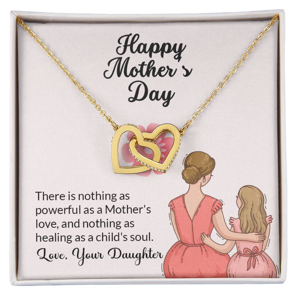 Interlocking Hearts Necklace (Yellow & White Gold Variants)