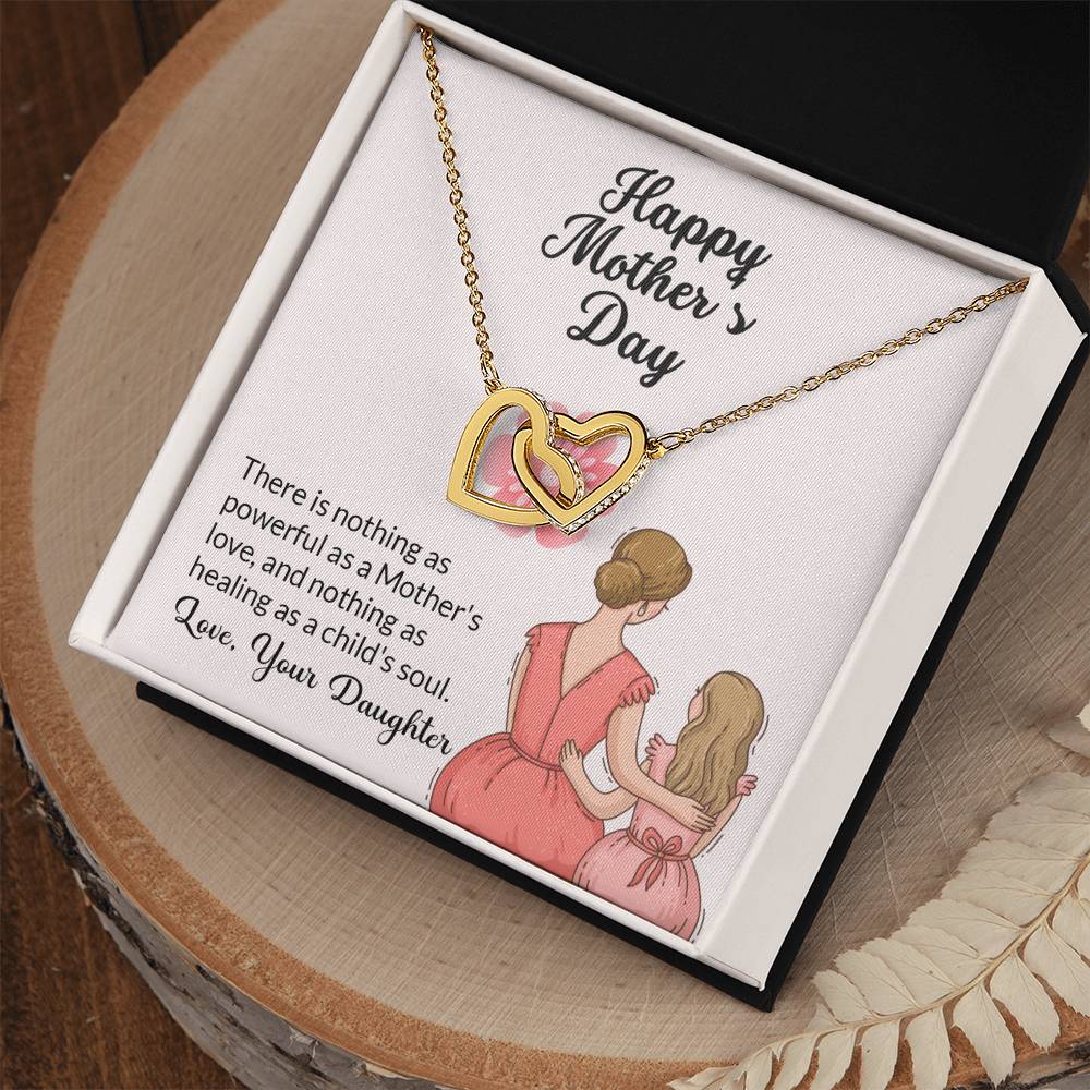 Interlocking Hearts Necklace (Yellow & White Gold Variants)