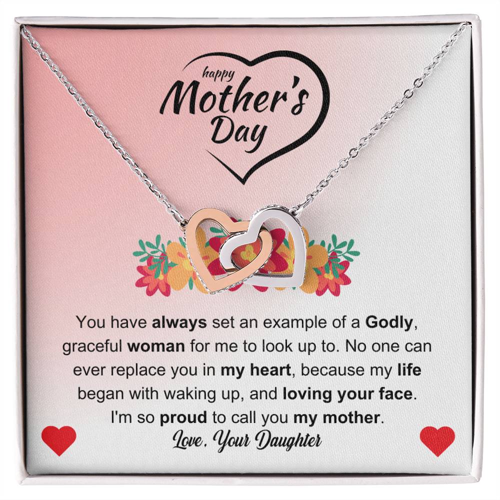 Interlocking Hearts Necklace (Yellow & White Gold Variants)