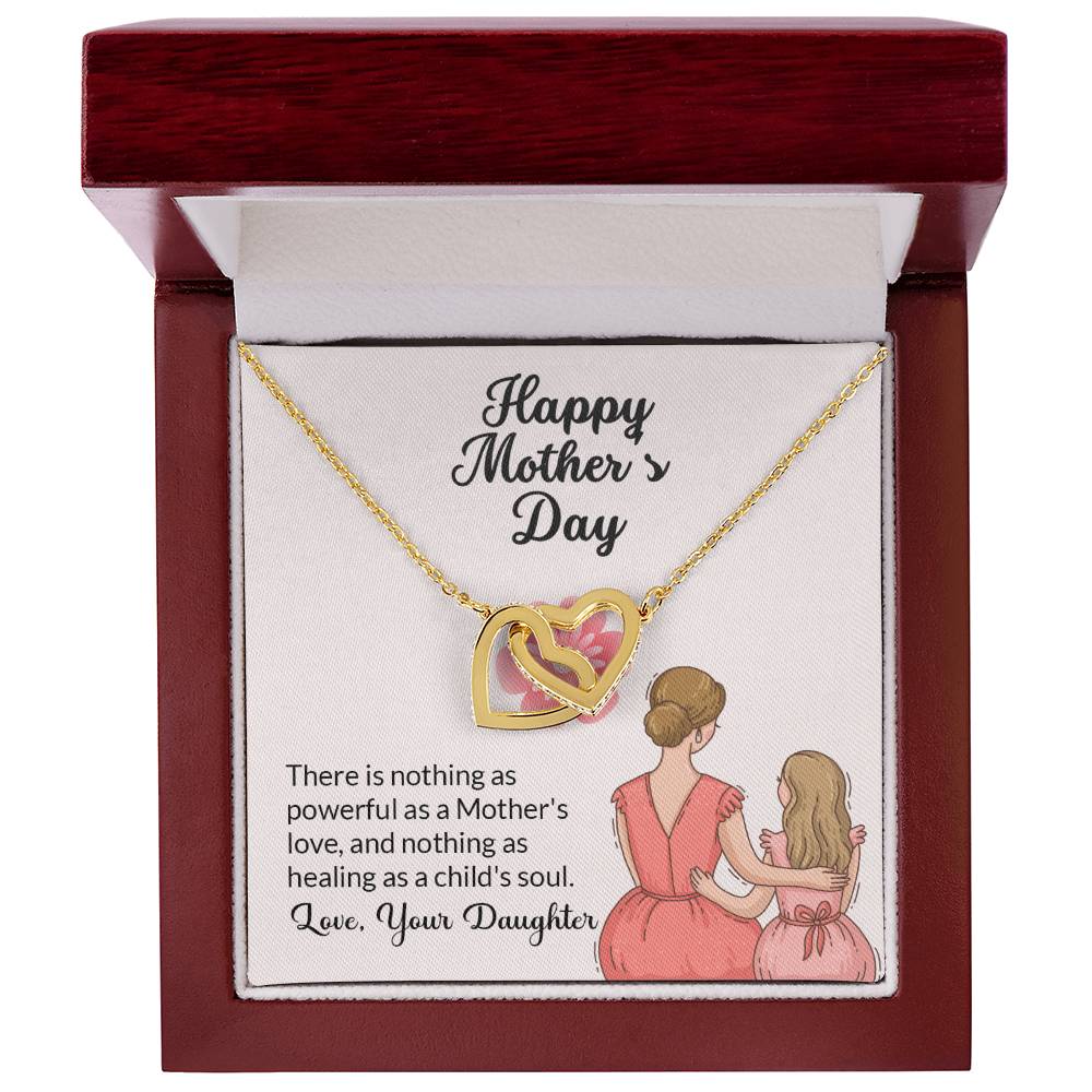 Interlocking Hearts Necklace (Yellow & White Gold Variants)