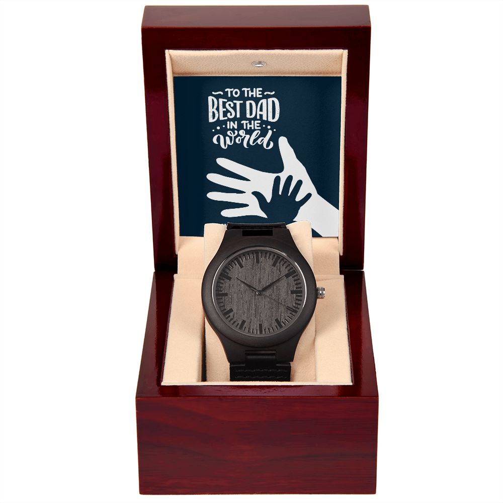 Surprise your dad with a gift that speaks to just how much your love your father and appreciate him.  This Wooden Watch is a versatile accessory that's perfect for stylish, everyday wear. Encased in rich sandalwood and paired with a genuine leather strap, this piece is as impressive as the man who wears it.