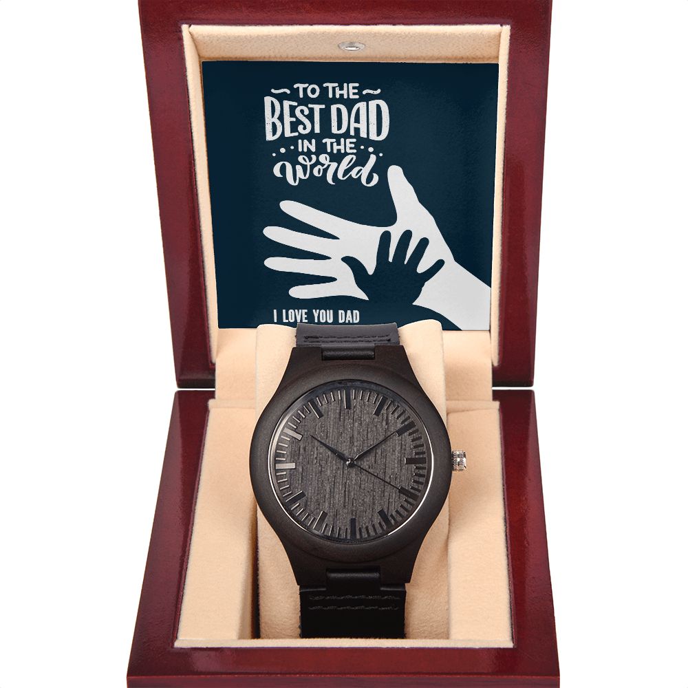 Surprise your dad with a gift that speaks to just how much your love your father and appreciate him.  This Wooden Watch is a versatile accessory that's perfect for stylish, everyday wear. Encased in rich sandalwood and paired with a genuine leather strap, this piece is as impressive as the man who wears it.