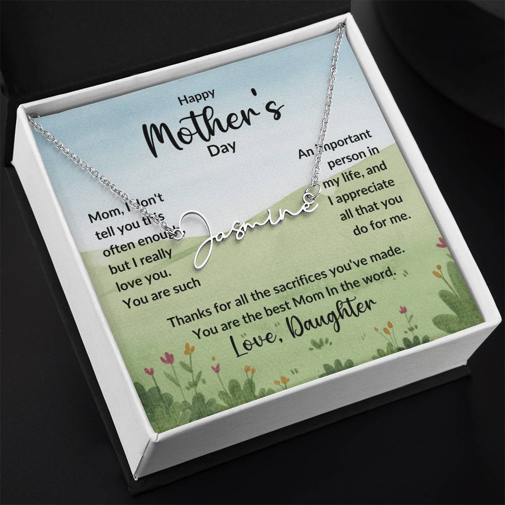 Signature Name Necklace