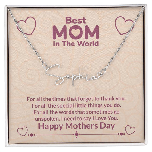 Signature Name Necklace