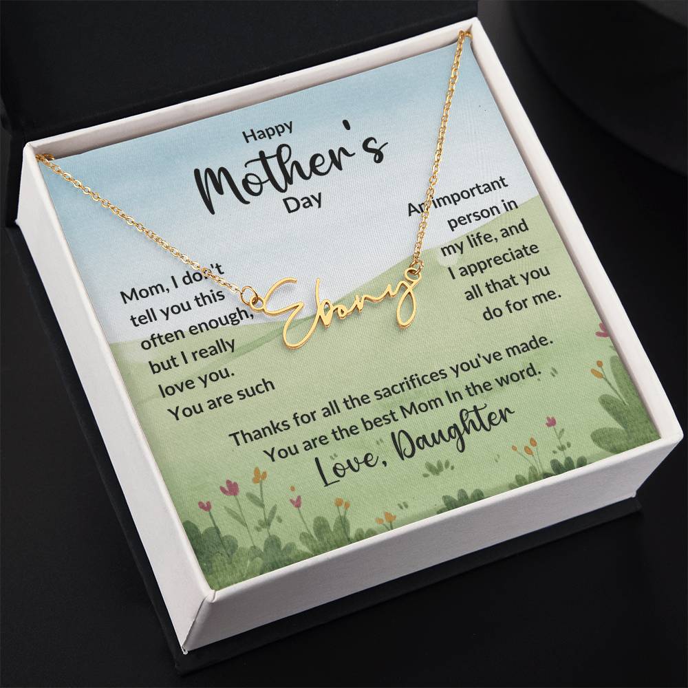 Signature Name Necklace