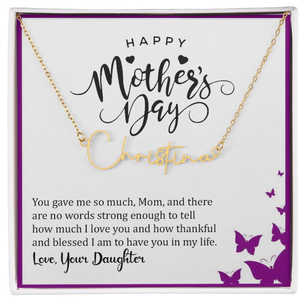 Signature Name Necklace