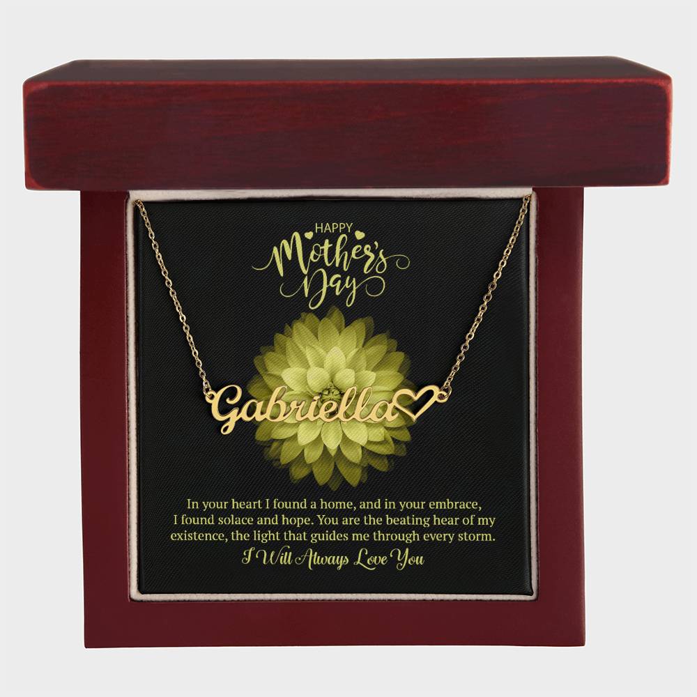 Name Necklace + Heart Character