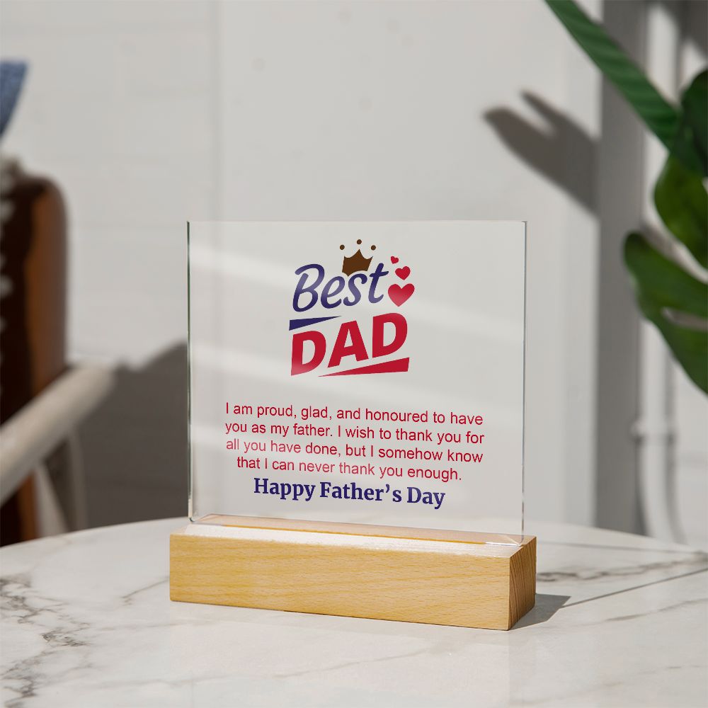 Best DAD❤  I am proud, glad, and honoured to have you as my father. I wish to thank you for all you have done, but I somehow know that I can never thank you enough. Happy Father's Day