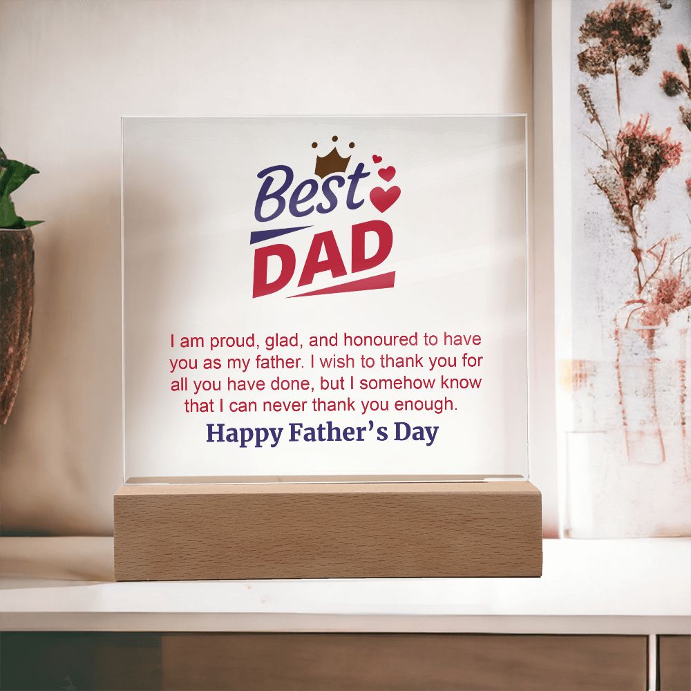 Best DAD❤  I am proud, glad, and honoured to have you as my father. I wish to thank you for all you have done, but I somehow know that I can never thank you enough. Happy Father's Day