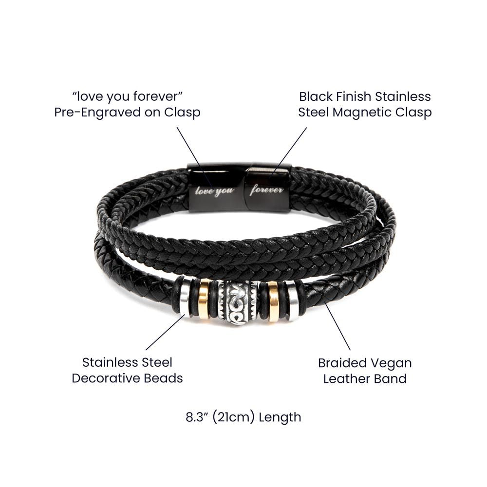 To My Dad Bracelet Love You Forever