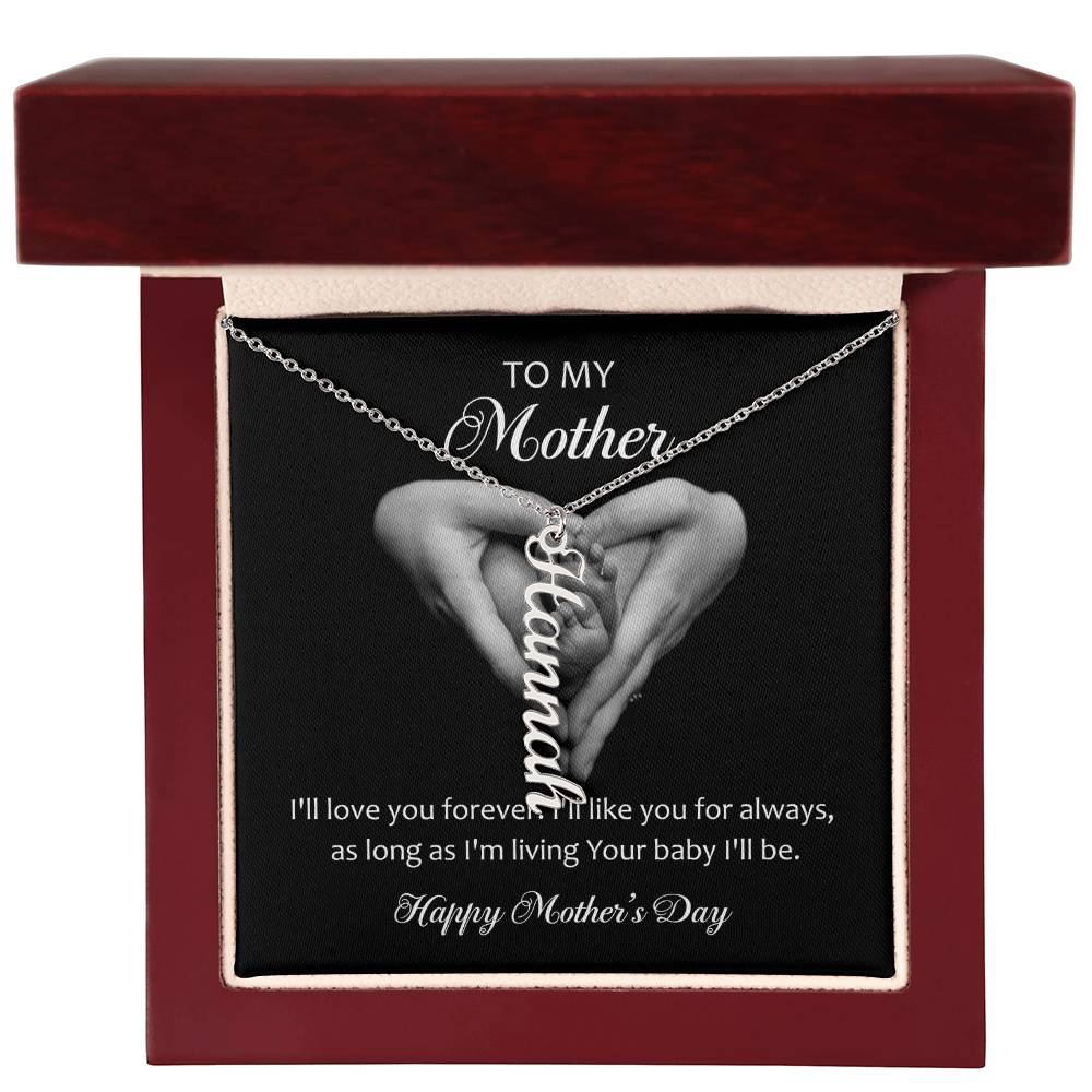 Multi Vertical Name Necklace
