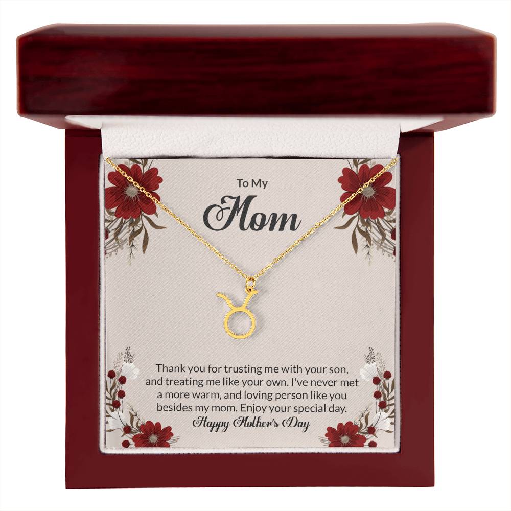 Happy Mother's Day Zodiac Symbol Necklace