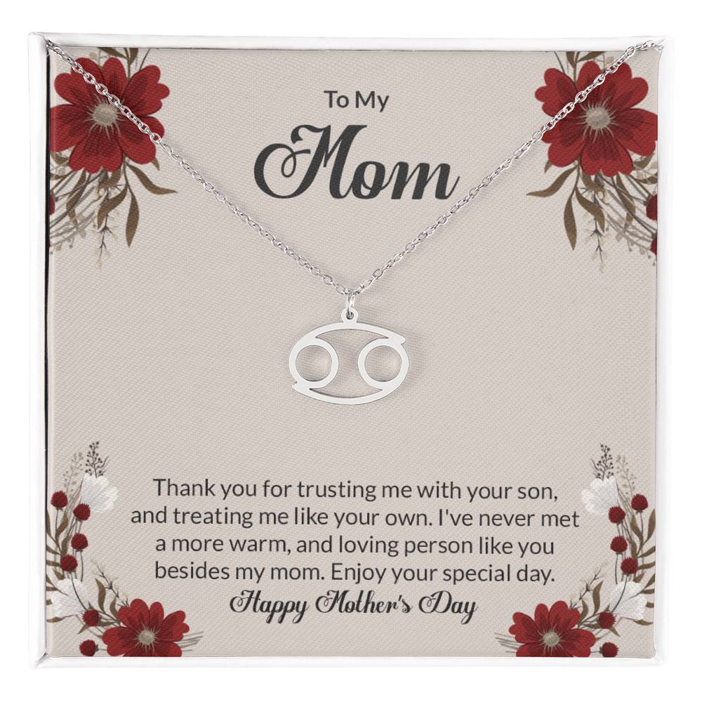 Happy Mother's Day Zodiac Symbol Necklace