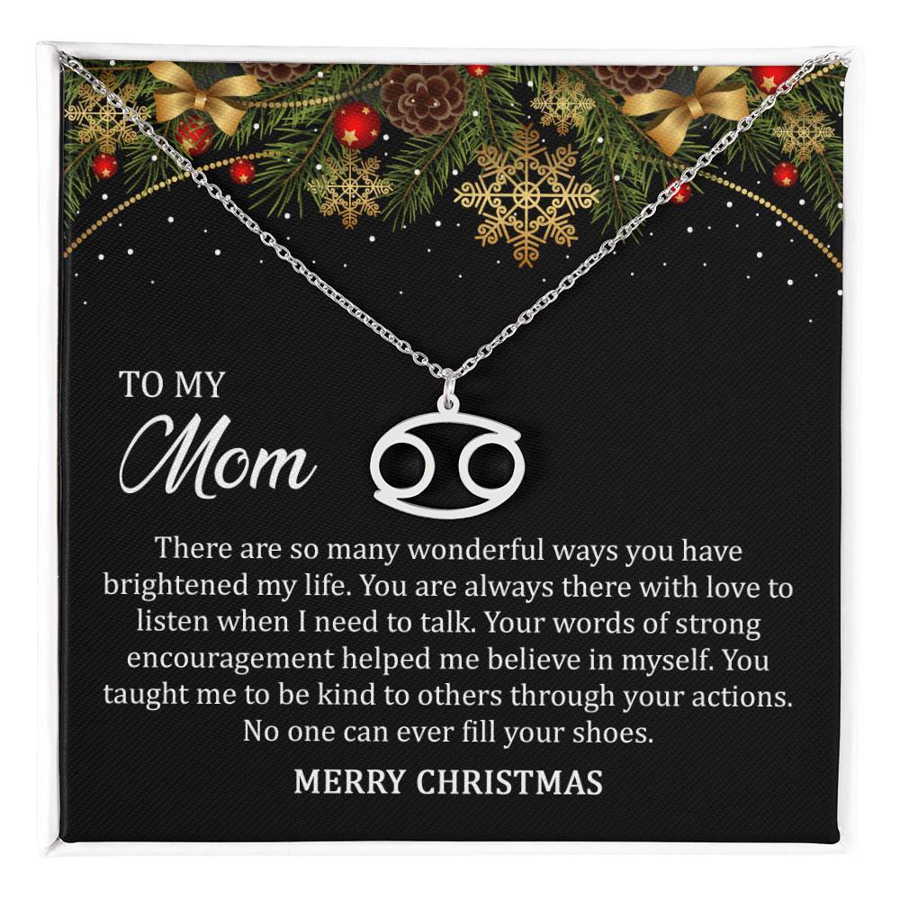 Zodiac Symbol Necklace - To My Mom Merry Christmas