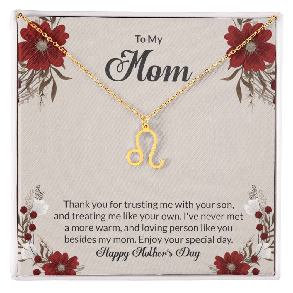 Happy Mother's Day Zodiac Symbol Necklace