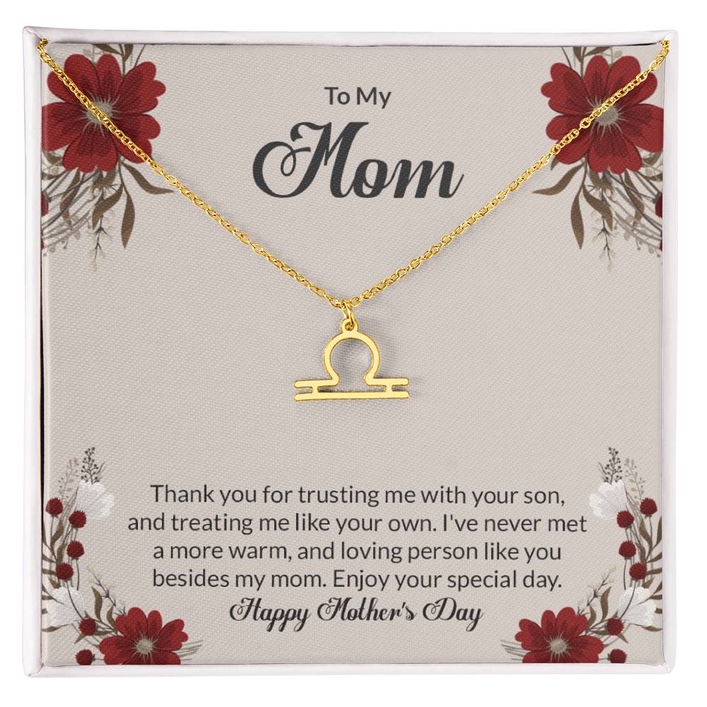 Happy Mother's Day Zodiac Symbol Necklace