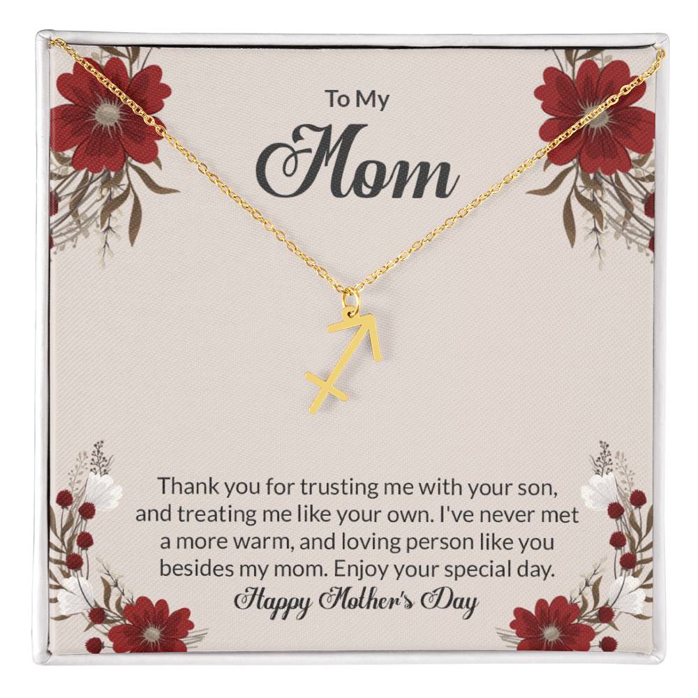 Happy Mother's Day Zodiac Symbol Necklace