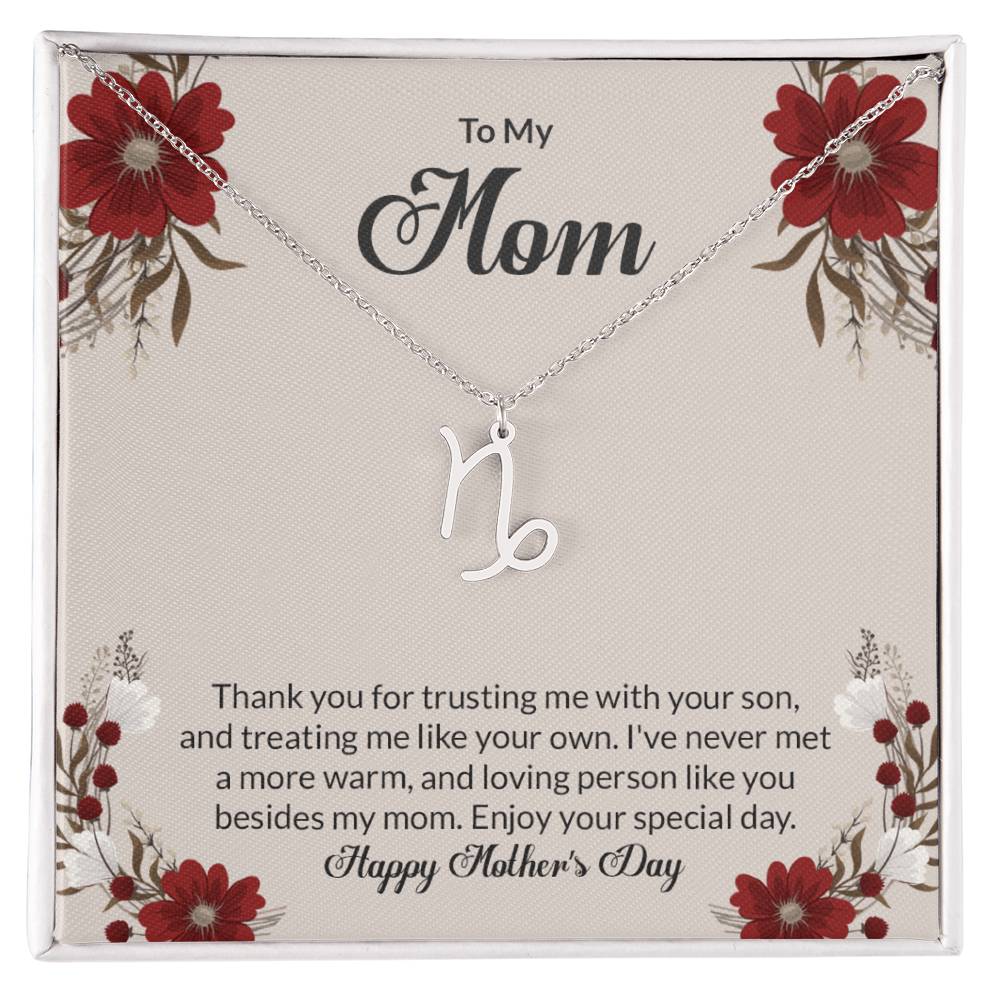 Happy Mother's Day Zodiac Symbol Necklace
