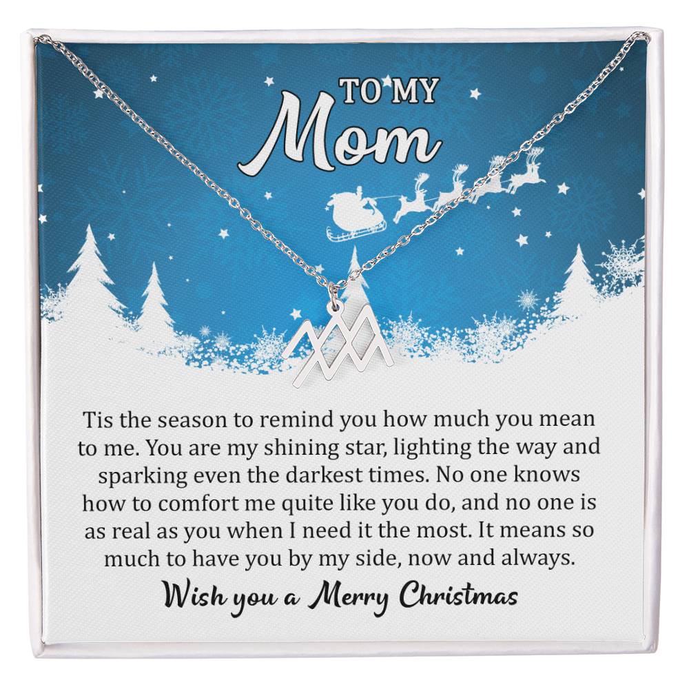 Zodiac Symbol Necklace - To My Mom - Wish you a Merry Christmas