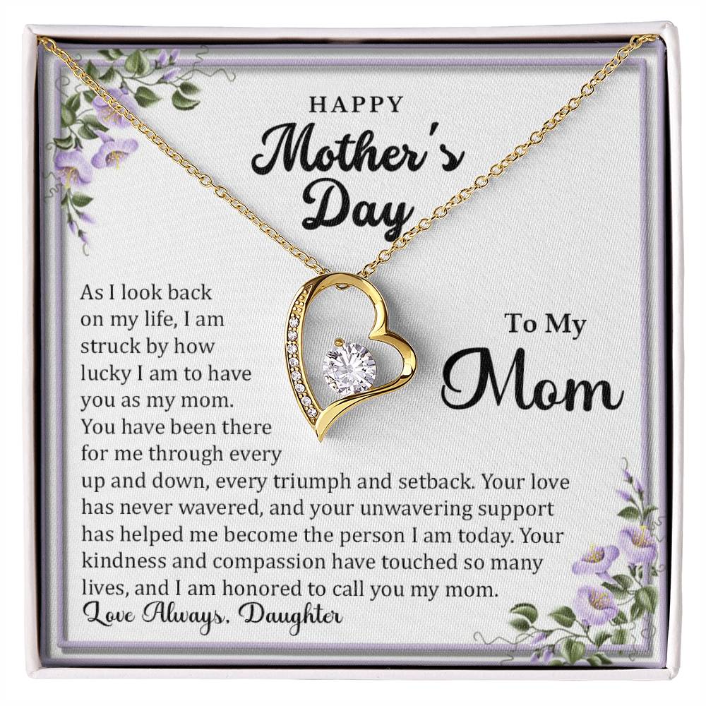 Forever Love Necklace with On Demand Message Card