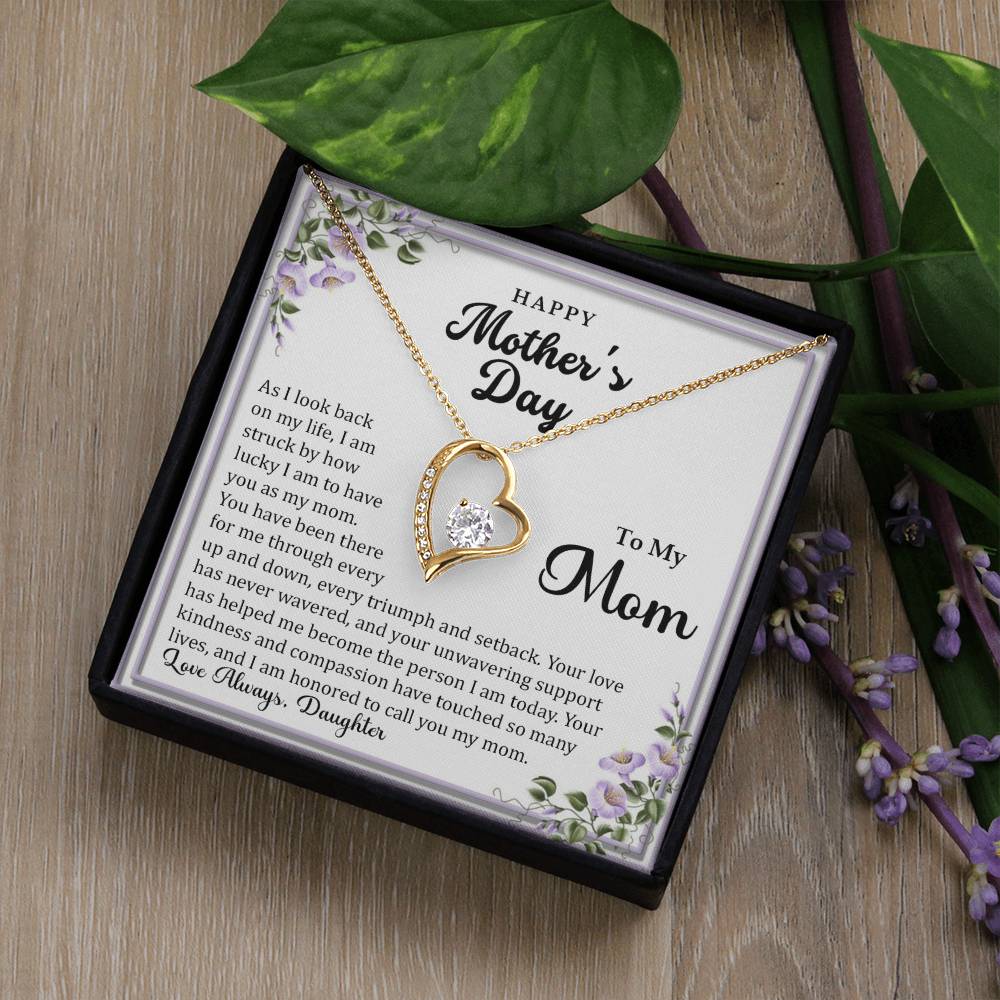 Forever Love Necklace with On Demand Message Card