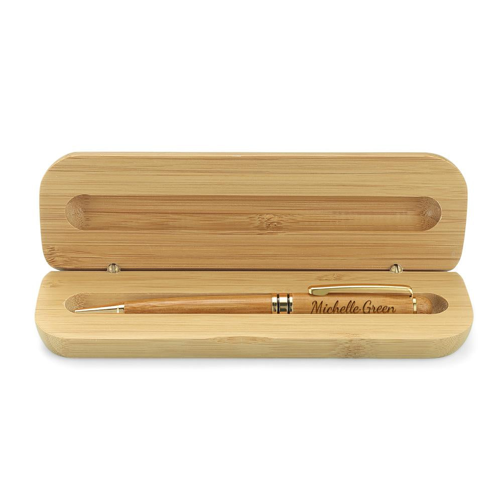 Personalized Wood Pen Set Engraved Pet With Wooden Case Emporium Discounts