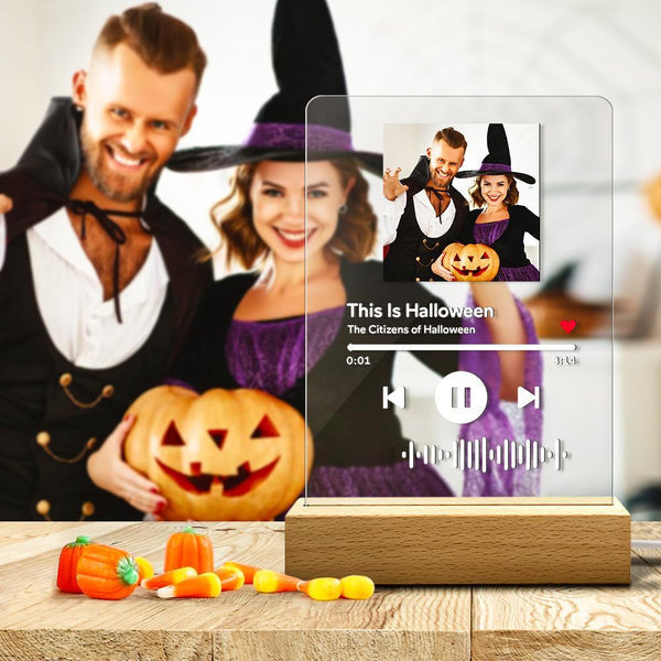 Custom Scannable Code Acrylic Music Song Plaque Night Light Emporium Discounts