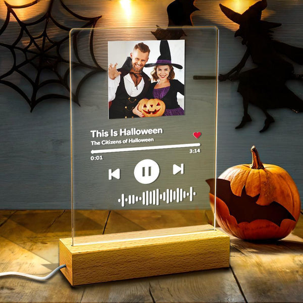 Custom Scannable Code Acrylic Music Song Plaque Night Light Emporium Discounts