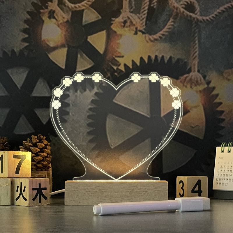 Creative Note Board Creative Led Night Light USB Message Board Holiday Light With Pen Gift For Children Girlfriend Decoration Night Lamp Emporium Discounts 5 Daily Products Or Gadgets Per Day