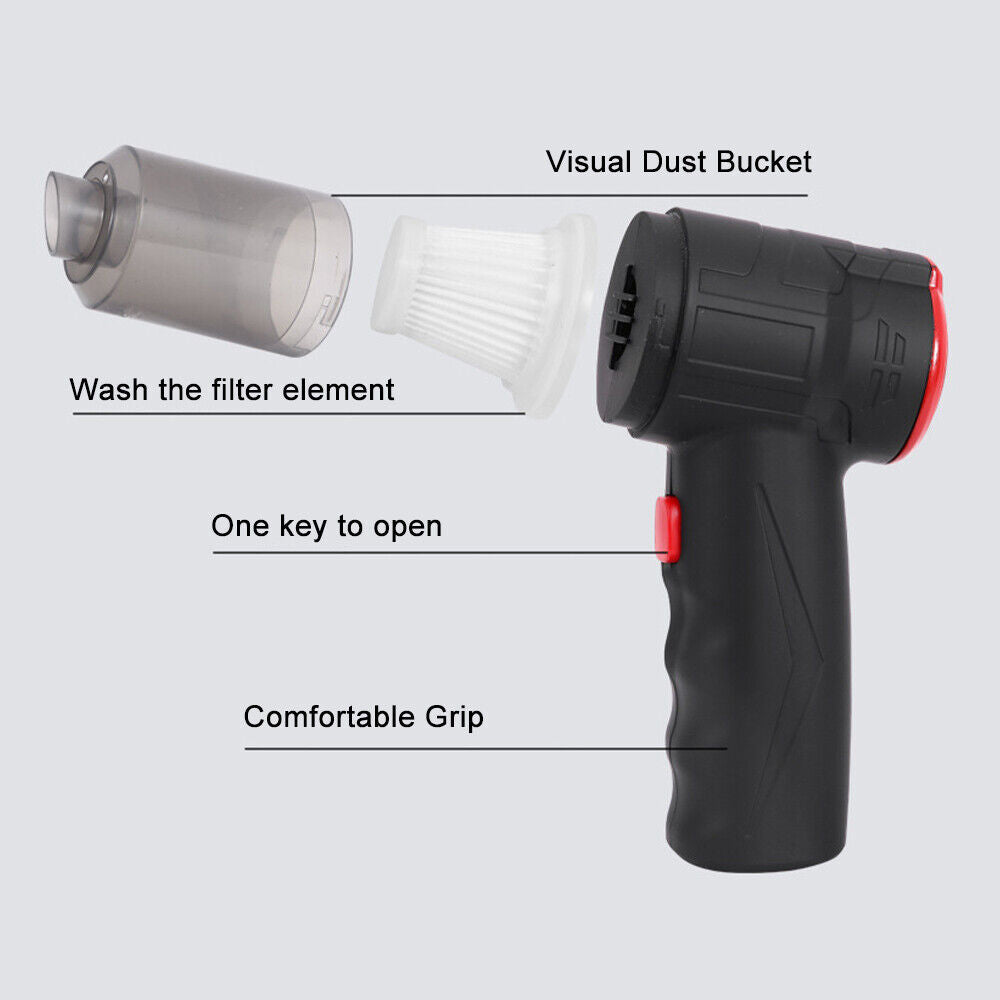 Portable Handheld Car Vacuum Cleaner-USB Rechargeable_9| Emporium Discounts