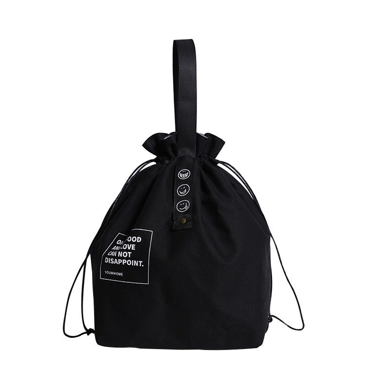 Convenient Bag Nordic Simple Ins Binding Letter Webbing Thermal Insulation Lunch Bag Industrial Style Canvas Portable Lunch Bag Emporium Discounts 5 Daily Products Or Gadgets Per Day