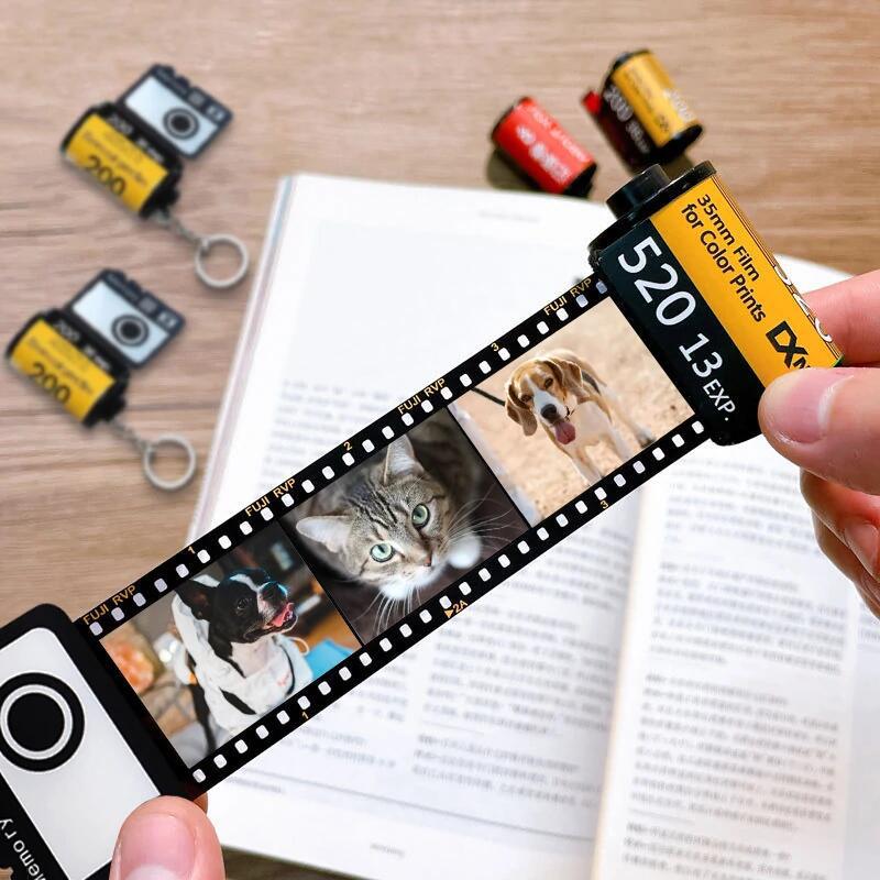 Memory Time Film Album Key Chain Creative Mother's Day Valentine's Day Birthday Gift Boyfriend Girl Friend Graduation Commemoration Emporium Discounts Hold 5 to 15 photos