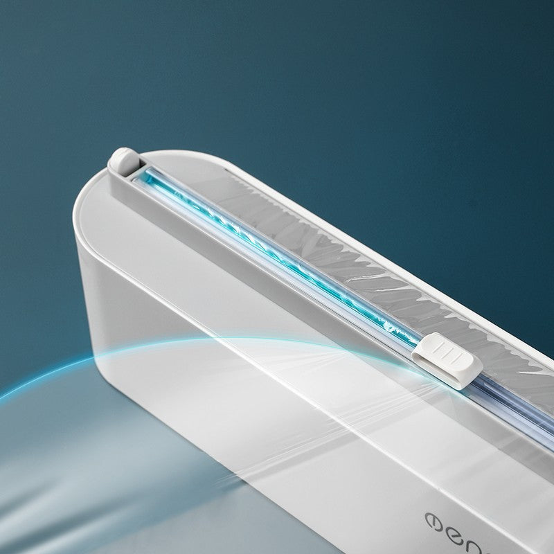 Upgraded Plastic Sharp Cutter Fixing Foil Cling Film Wrap Dispenser Fixed Refrigerator Storage Holder Kitchen Tool Accessories Emporium Discounts, Easy cut and strong material