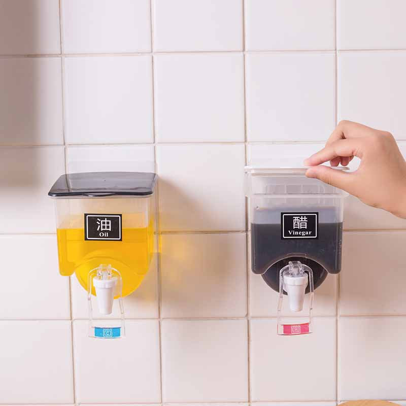 Wall Hanging Condiment Bottles Baking Olive Oil Vinegar BBQ Salad Dressing Cooking Wine Seasoning Kitchen Tools Spice Jar Emporium Discounts