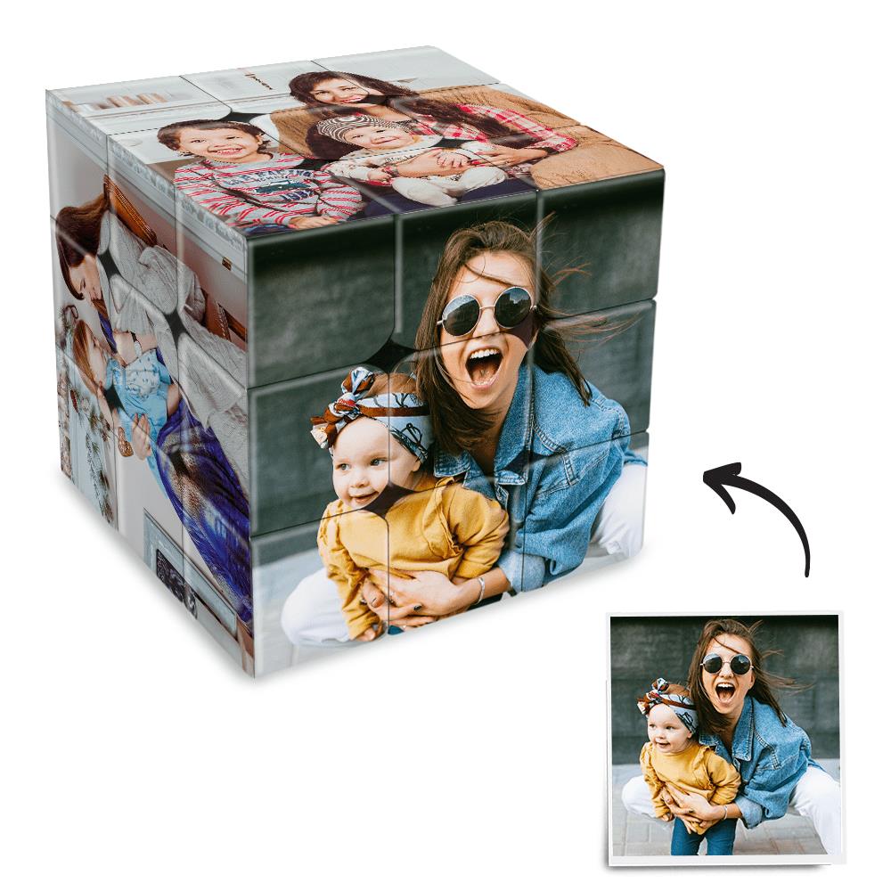 Customized Multi Photo Rubik's Cube Mother's Day Gift Emporium Discounts