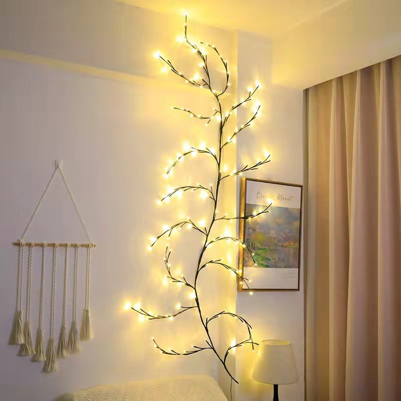 Vines With Lights Christmas Garland Light Flexible DIY Willow Vine Branch LED Light For Room Wall Wedding Party Decor Emporium Discounts