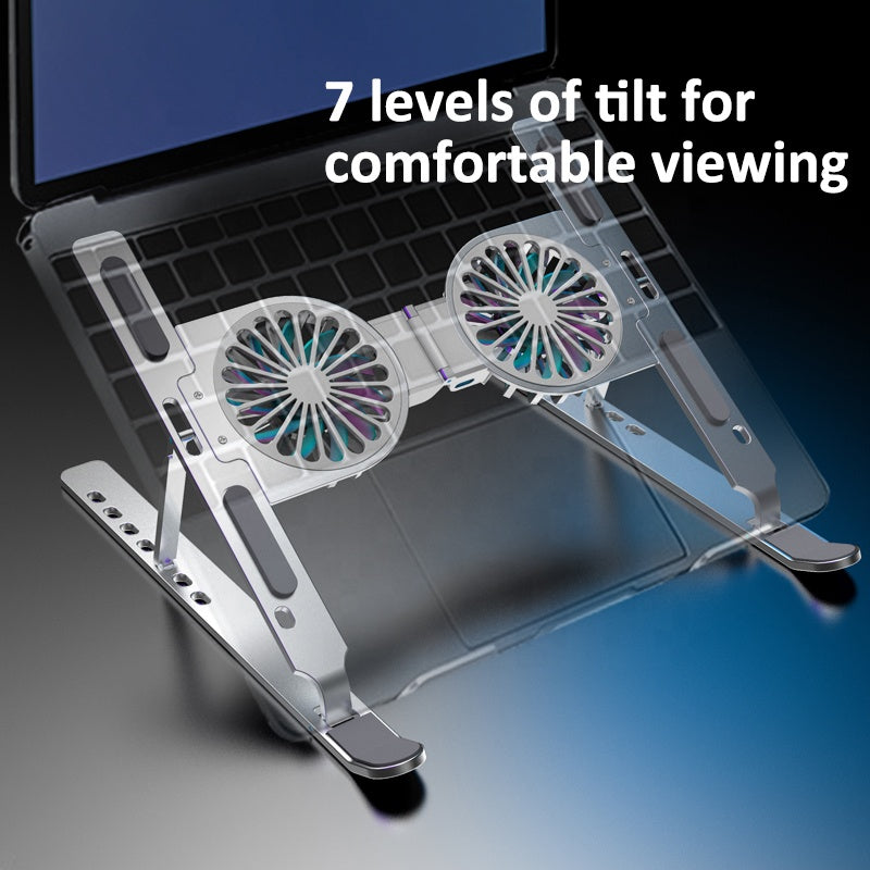 C9 Computer Bracket Aluminum Alloy Notebook Bracket Folding Fan Cooling Increased Laptop Bracket Emporium Discounts 5 Daily Gadget or Products Discounted at 20%  OFF Code DAILY20