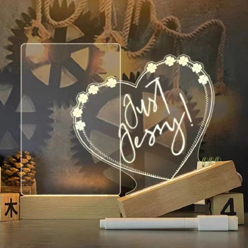 Creative Note Board Creative Led Night Light USB Message Board Holiday Light With Pen Gift For Children Girlfriend Decoration Night Lamp Emporium Discounts 5 Daily Products Or Gadgets Per Day