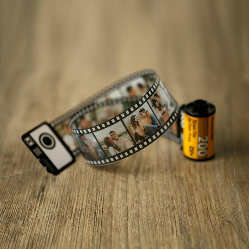 Memory Time Film Album Key Chain Creative Mother's Day Valentine's Day Birthday Gift Boyfriend Girl Friend Graduation Commemoration Emporium Discounts Hold 5 to 15 photos