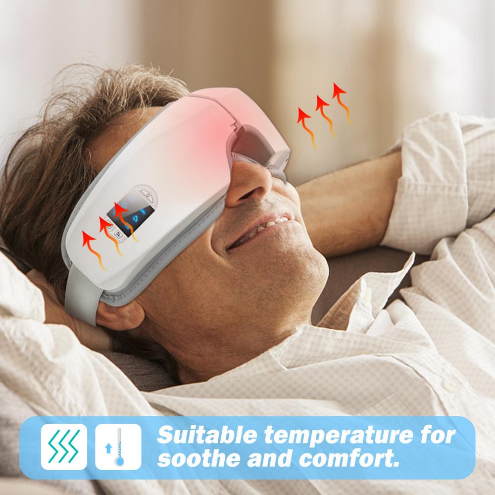 4D Smart Airbag Vibration Eye Massager Eye Care Instrumen Heating Bluetooth Music Relieves Fatigue And Dark Circles Emporium Discounts 5 Daily Products Or Gadgets
