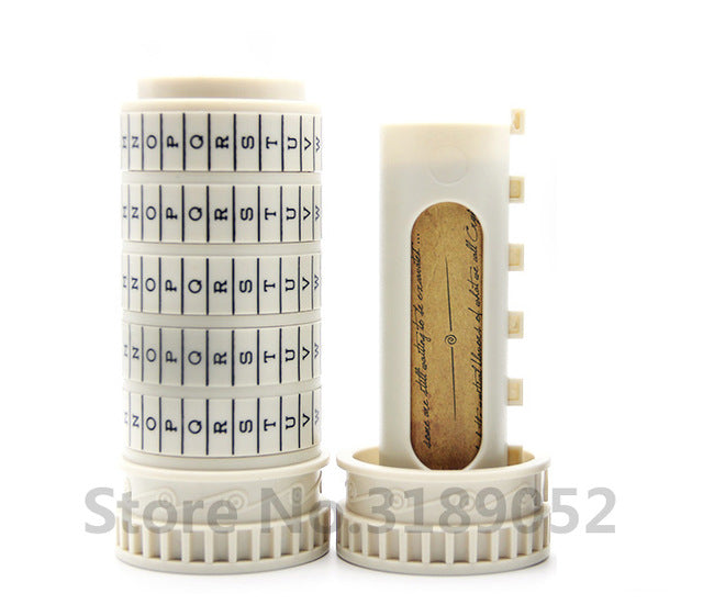 Leonardo Da Vinci Code Toys Metal Cryptex Locks Wedding Gifts Valentine's Day Gift Letter Password Escape Chamber Props Emporium Discounts