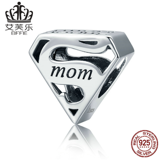 EIFFIE Popular S925 Sterling Silver Hollow Beads Mother's Day Gift Plain Silver Bracelet Accessories
