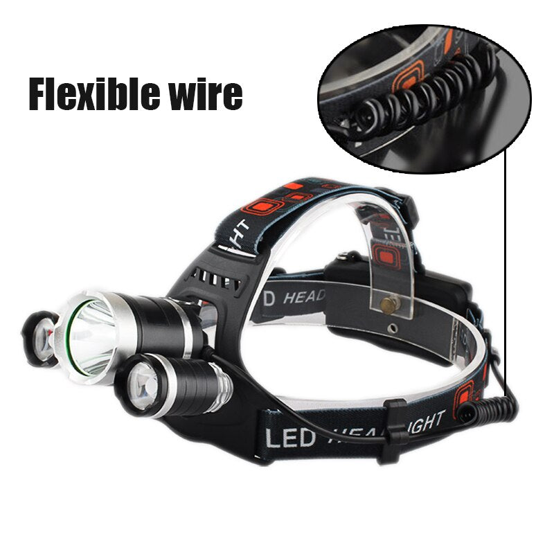 Headlamp 90 degree high Led lighting Head Lamp 4 mode XML T6/R5 LED Headlamp Headlight Camping Fishing headlight Torch Lantern Emporium Discounts