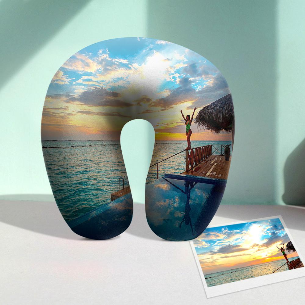 Customized Photo U-Shaped Travel Neck Pillow Comfortable Nursing Pillow Emporium Discounts