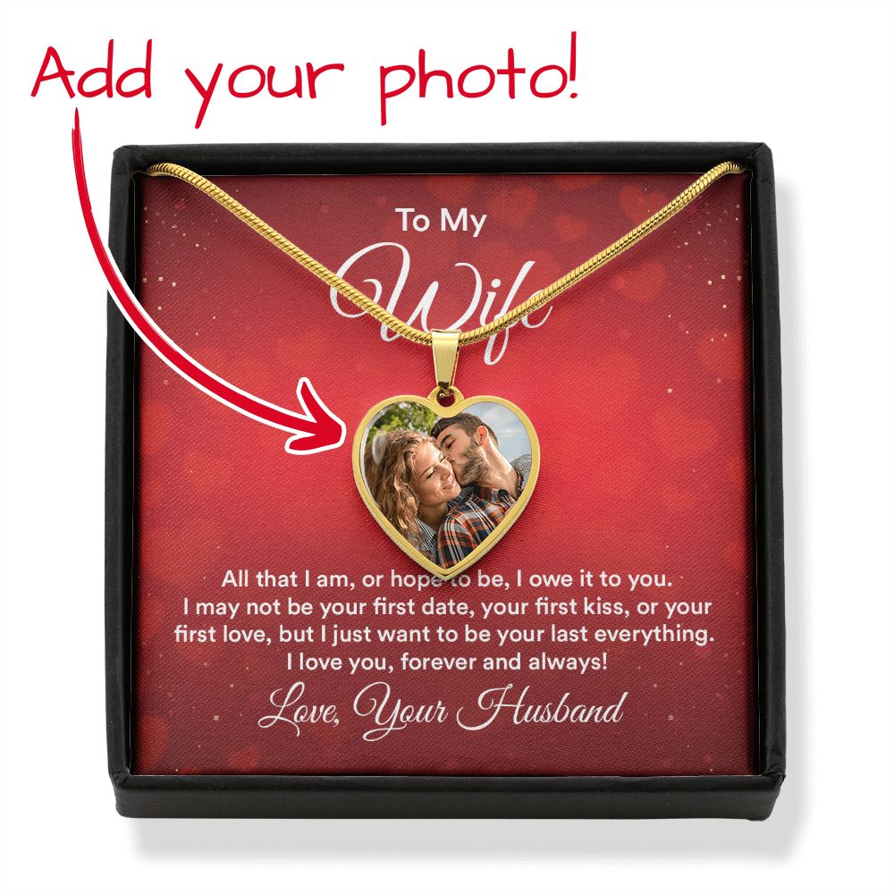 To MY Wife Love Heart Photo Plus Personalized Engraving