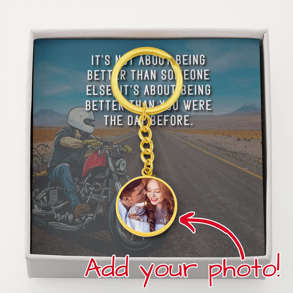 Circle Photo Keychain Emporium Discounts